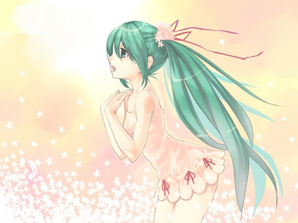 Anime picture 1024x768 with vocaloid hatsune miku girl tagme