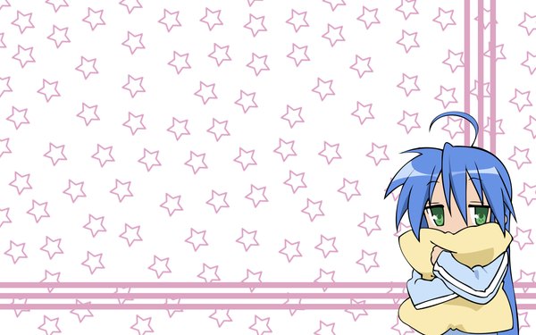 Anime picture 1680x1050 with lucky star kyoto animation izumi konata wide image girl star (symbol)