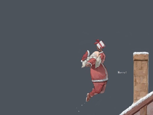 Anime picture 1024x768 with santa claus christmas basketball slam dunk (basketball) santa claus hat beard