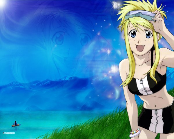 Anime picture 1280x1024 with fullmetal alchemist studio bones winry rockbell tagme