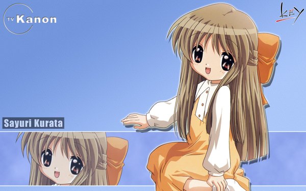 Anime picture 1920x1200 with kanon key (studio) kurata sayuri highres wide image half updo girl