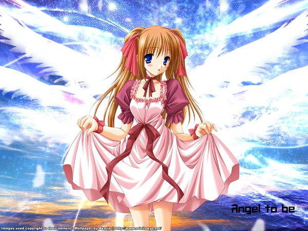 Anime picture 1024x768 with wings tagme