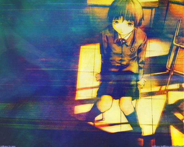 Anime picture 1280x1024 with serial experiments lain iwakura lain tagme