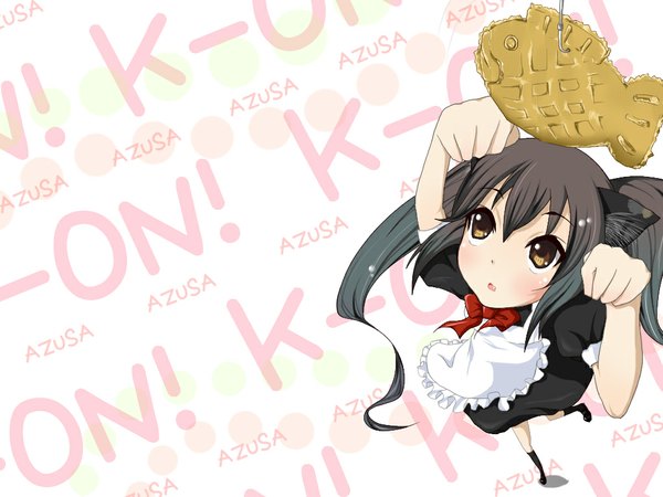 Anime picture 1024x768 with k-on! kyoto animation nakano azusa cat girl girl