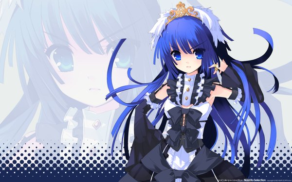 Anime picture 1920x1200 with itou noiji highres wide image blue hair crown