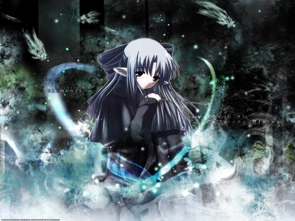 Anime picture 1600x1200 with shingetsutan tsukihime melty blood type-moon len (tsukihime) goth-loli