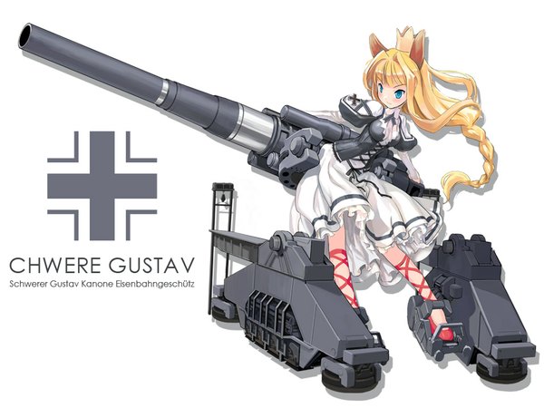 Anime picture 1024x768 with girl weapon gun mecha tagme