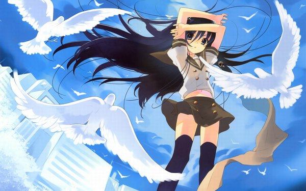 Anime picture 1920x1200 with shakugan no shana j.c. staff shana highres wide image