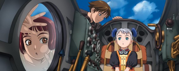 Anime picture 2560x1024 with last exile gonzo highres wide image dualscreen