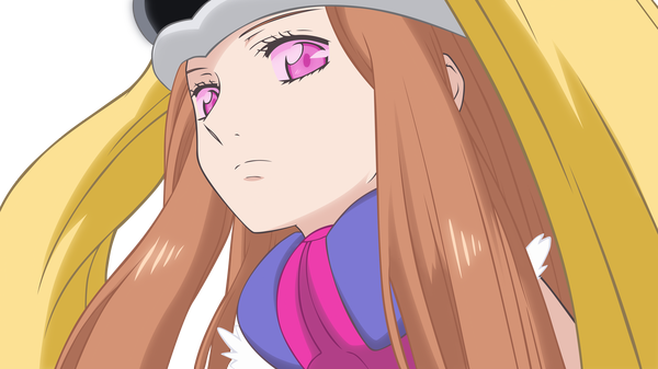 Anime picture 4000x2250 with mawaru penguindrum takakura himari princess of the crystal single long hair looking at viewer highres brown hair wide image absurdres pink eyes transparent background vector girl collar cap animal hat