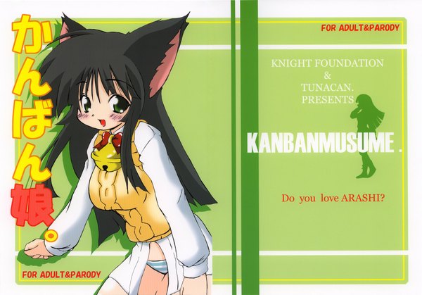 Anime picture 2143x1500 with gad guard shinozuka arashi highres animal ears cat girl girl