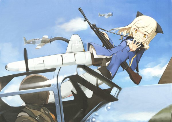 Anime picture 2115x1511 with strike witches perrine h clostermann shimada fumikane highres tagme