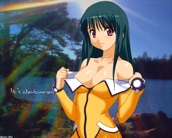 Anime picture 1280x1024 with uchuu no stellvia breasts light erotic undressing tagme