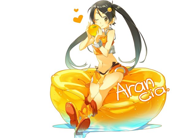 Anime picture 1024x768 with arancia project original arancia white background oguramame