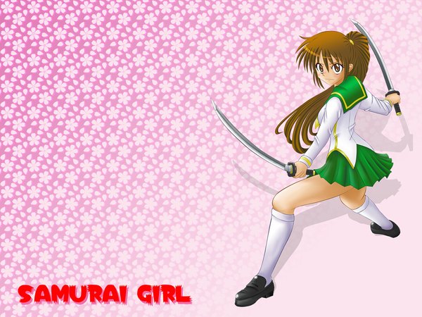 Anime picture 1024x768 with girl sword