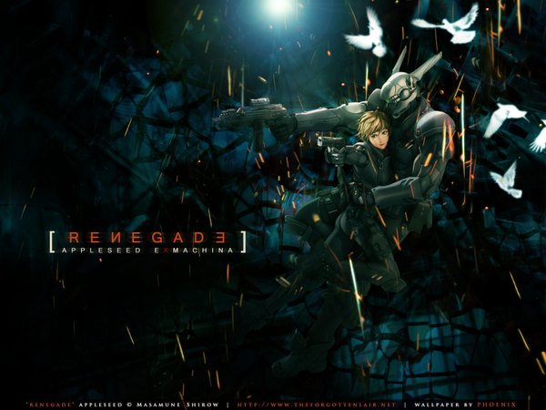 Anime picture 1600x1200 with appleseed appleseed exmachina deunan knute briareos hecatonchires xredphoenix signed