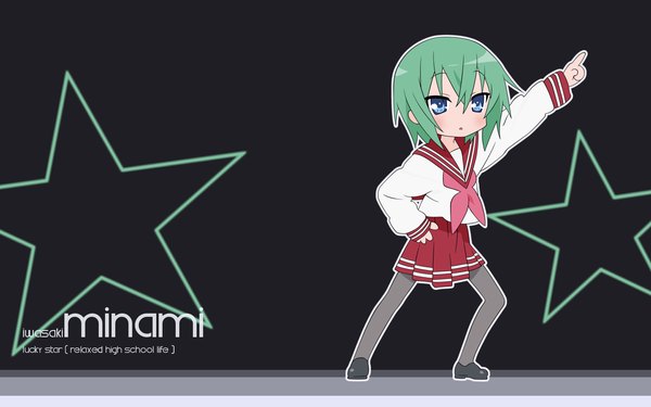 Anime picture 1920x1200 with lucky star kyoto animation iwasaki minami highres wide image girl