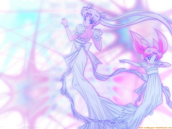 Anime picture 1024x768 with bishoujo senshi sailor moon toei animation tsukino usagi chibiusa princess serenity