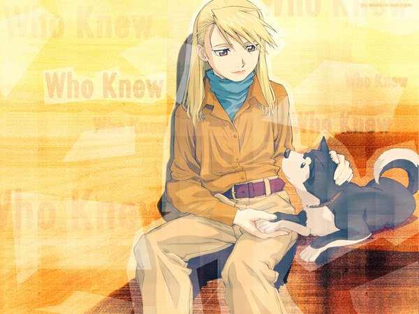 Anime picture 1024x768 with fullmetal alchemist studio bones riza hawkeye tagme