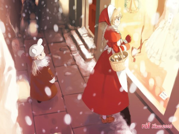 Anime picture 1280x960 with christmas tagme