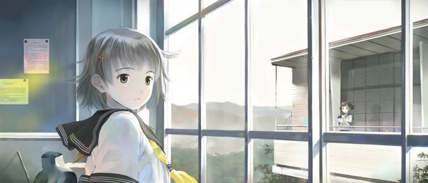 Anime picture 4024x1729 with yoshizuki kumichi highres wide image dualscreen tagme