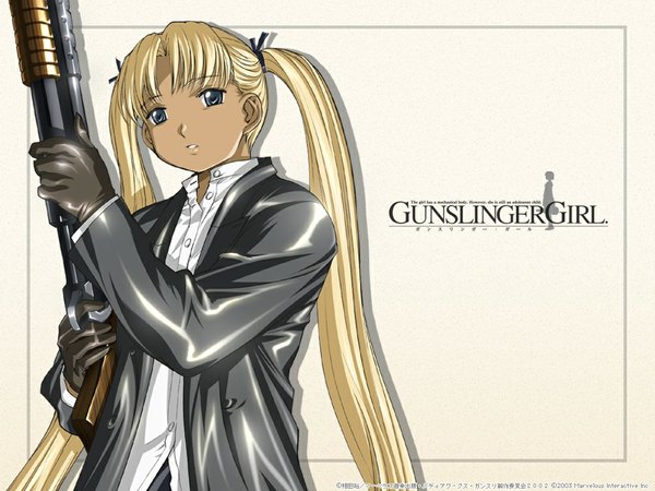 Anime picture 1024x768 with gunslinger girl madhouse triela gun tagme