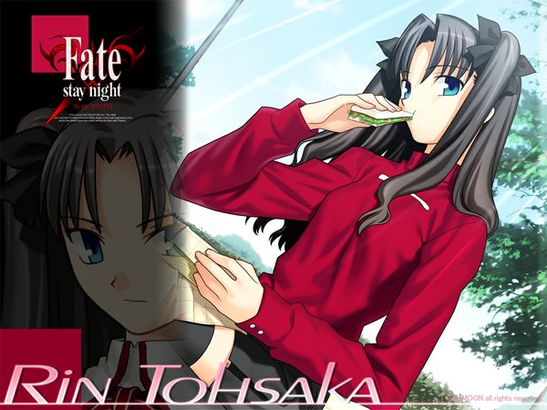 Anime picture 1024x768 with fate (series) fate/stay night studio deen type-moon toosaka rin