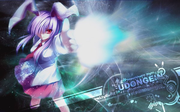 Anime picture 1920x1200 with touhou reisen udongein inaba highres wide image bunny ears bunny girl girl