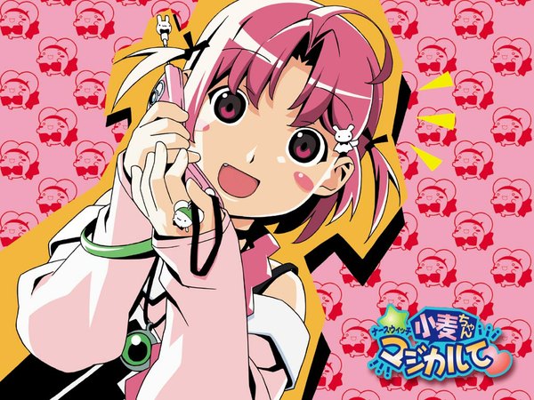 Anime picture 1024x768 with nurse witch komugi-chan tatsunoko nakahara komugi mugimaru teeth fang (fangs) wallpaper phone