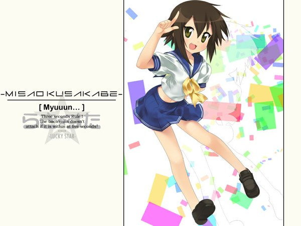 Anime picture 1024x768 with lucky star kyoto animation kusakabe misao mizuki makoto girl