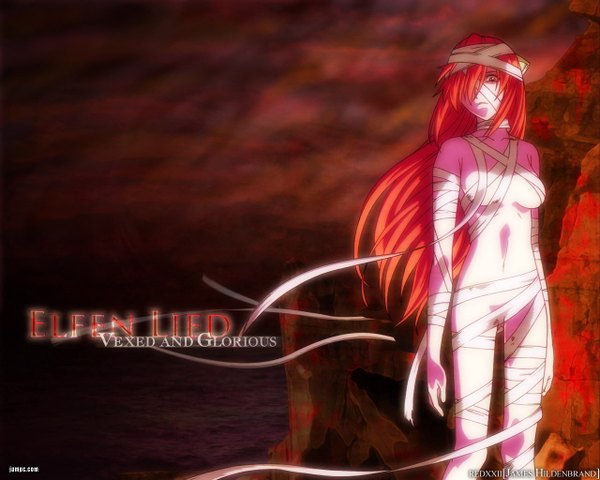 Anime picture 1280x1024 with elfen lied arms corporation lucy light erotic tagme