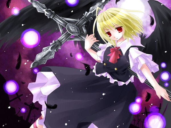 Anime picture 1600x1200 with touhou rumia girl skirt skirt set tagme