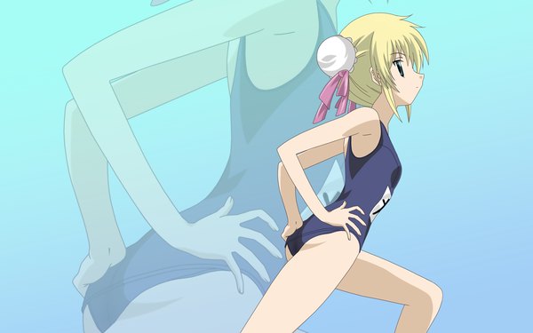 Anime picture 1680x1050 with hayate no gotoku! sanzenin nagi wide image zoom layer swimsuit one-piece swimsuit school swimsuit
