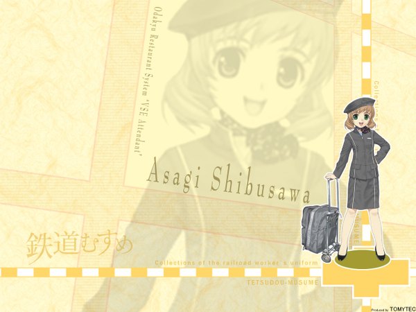 Anime picture 1280x960 with tetsudou musume tagme shibusawa asagi
