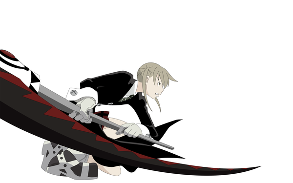 Anime picture 2560x1600 with soul eater studio bones maka albarn highres wide image white background tagme