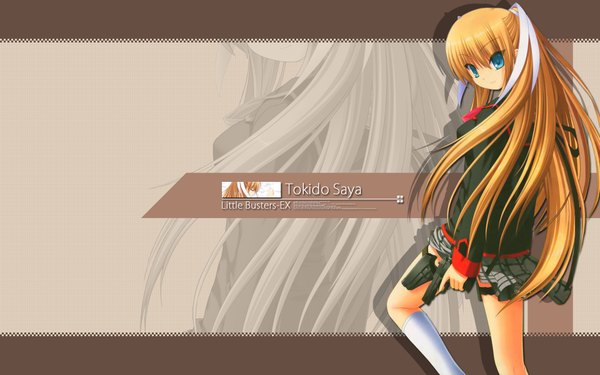 Anime picture 1920x1200 with little busters! key (studio) tokido saya highres wide image