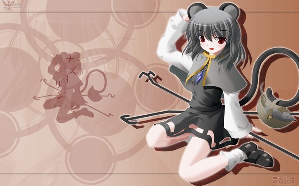 Anime picture 1920x1200 with touhou nazrin side b highres wide image girl