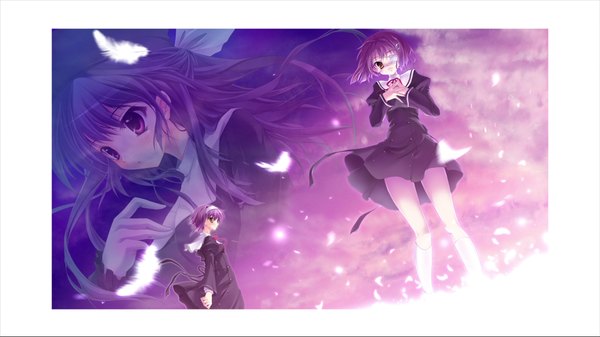 Anime picture 1920x1080 with ef ef a tale of memories ef a fairy tale of the two shaft (studio) shindou kei shindou chihiro highres wide image wallpaper eyepatch cropme