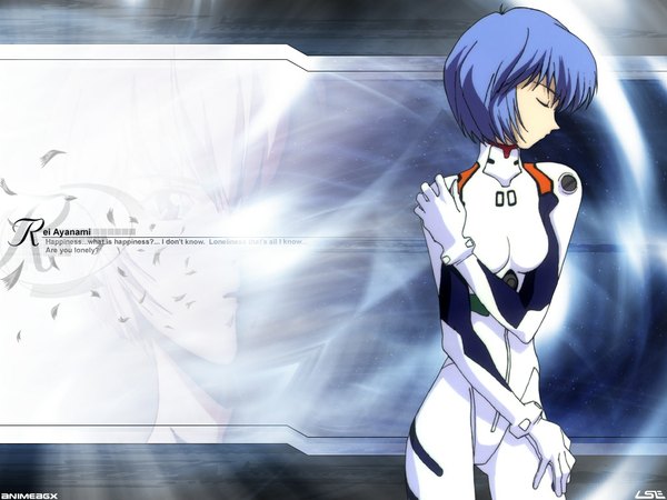 Anime picture 1024x768 with neon genesis evangelion gainax ayanami rei pilot suit tagme