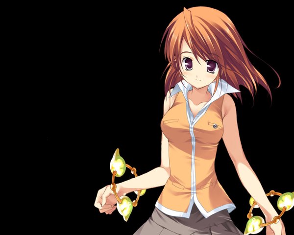 Anime picture 1280x1024 with mai hime sunrise (studio) tokiha mai black background tagme