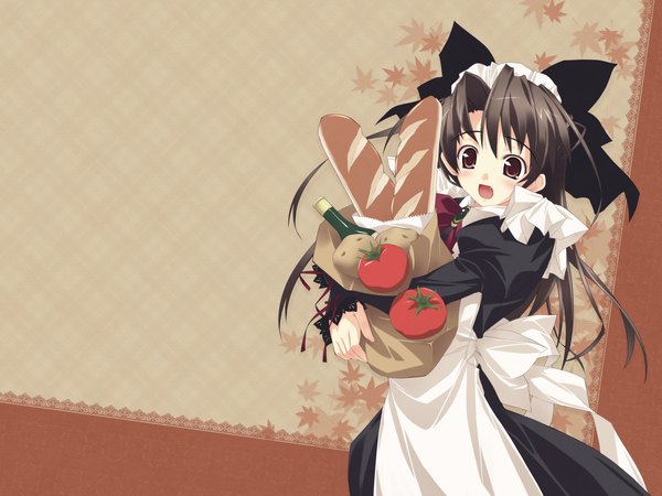 Anime picture 1600x1200 with f-ism murakami suigun maid ribbon (ribbons) tagme