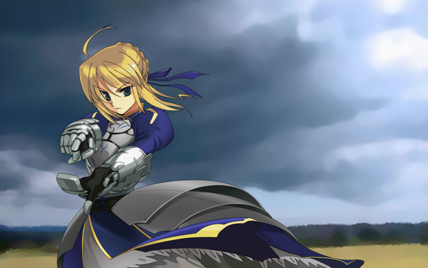 Anime picture 1920x1200 with fate (series) fate/stay night studio deen type-moon artoria pendragon (all) saber highres wide image