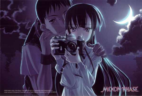 Anime picture 1784x1201 with tsukuyomi moon phase hazuki morioka kouhei highres dark background