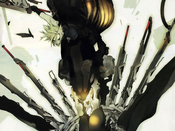 Anime picture 1600x1200 with final fantasy vii advent children final fantasy final fantasy vii square enix cloud strife