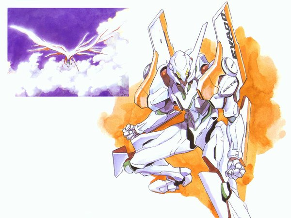 Anime picture 1024x768 with neon genesis evangelion gainax tagme