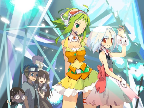 Anime picture 1600x1200 with vocaloid gumi ukke (artist) wallpaper girl