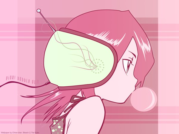Anime picture 1600x1200 with bleach studio pierrot kuchiki rukia pink background tagme