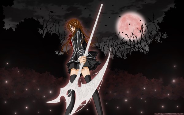 Anime picture 2560x1600 with vampire knight studio deen cross yuki cilou (artist) highres wide image serafuku