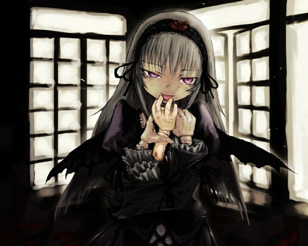 Anime picture 1024x819 with rozen maiden suigintou tagme