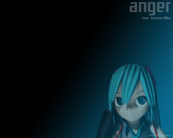 Anime picture 1280x1024 with vocaloid hatsune miku blue eyes blue hair 3d mikumikudance girl tripshots